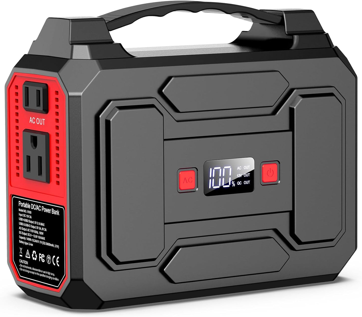 Apowking Solar Power Bank: Portable 146Wh AC Outlet