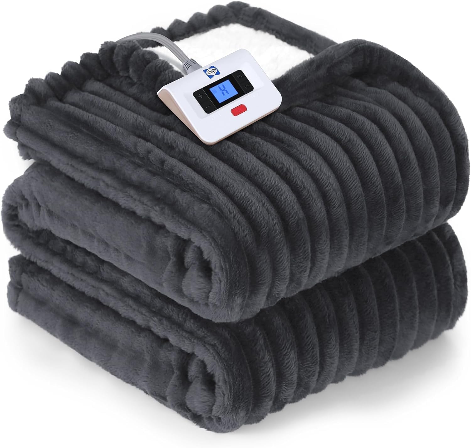SEALY Electric Blanket Full Size with 10 Heat Settings & Safety
