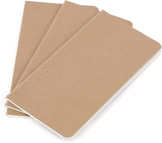 Wanderings Lined Journal Refills - Set of 3 - Ideal for Travel Journals! 