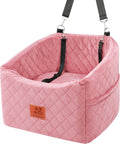 Elevated Dog Car Seat for Small Medium Dogs, Travel Safety Bed