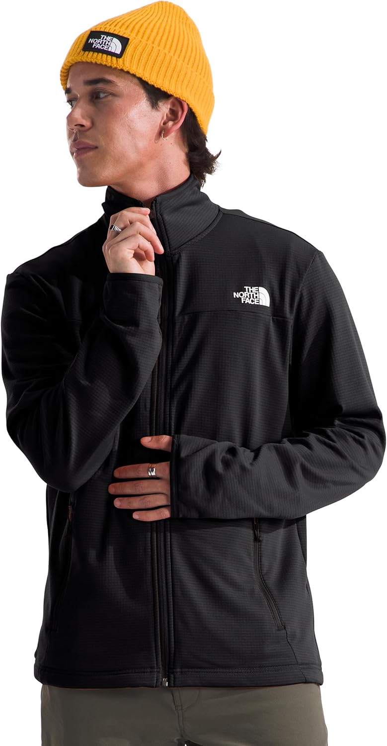 Men's Cedar Trail Grid Fleece Full Zip Jacket for Outdoor Comfort
