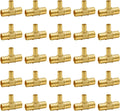 SUNGATOR 25-Pack 3/4 X 3/4 X 1/2 PEX Reducing Tee Brass Fittings