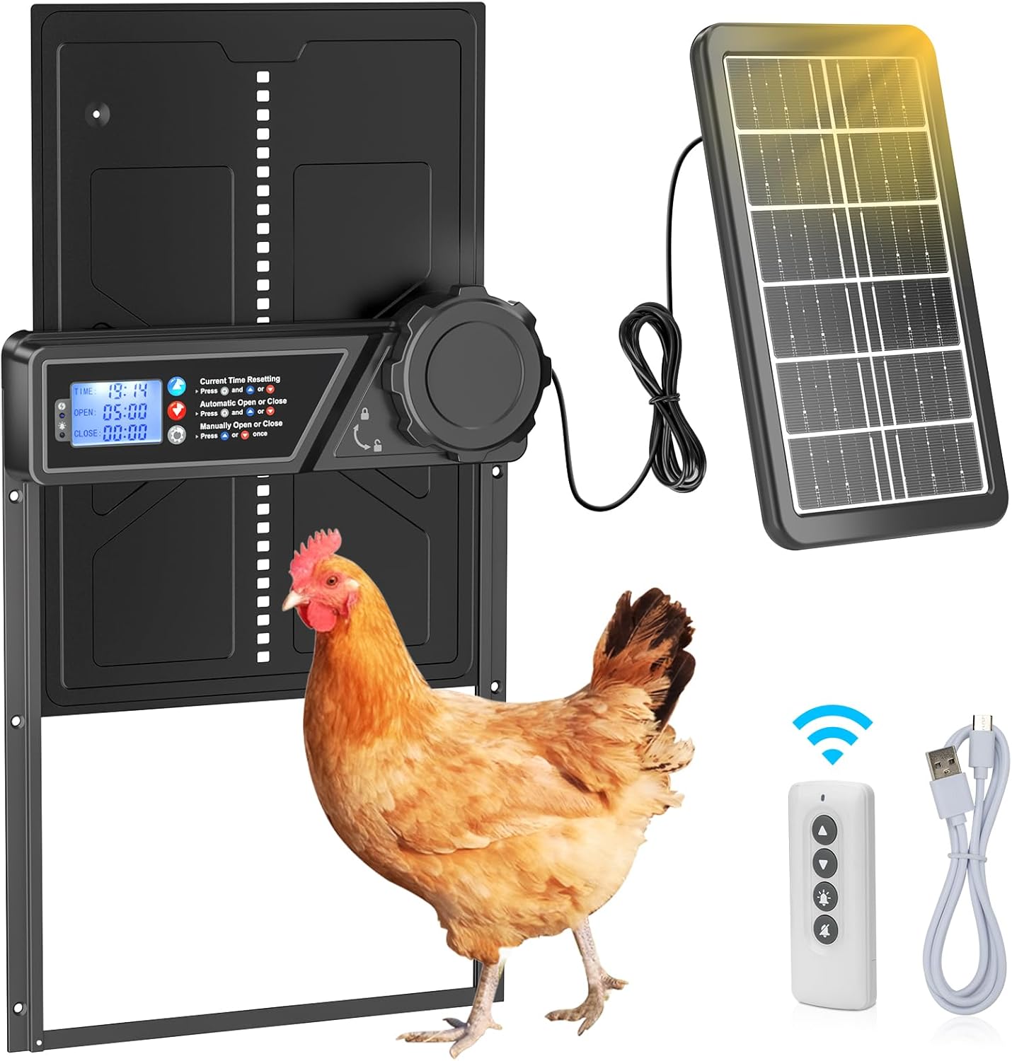 Solar Powered Automatic Chicken Coop Door