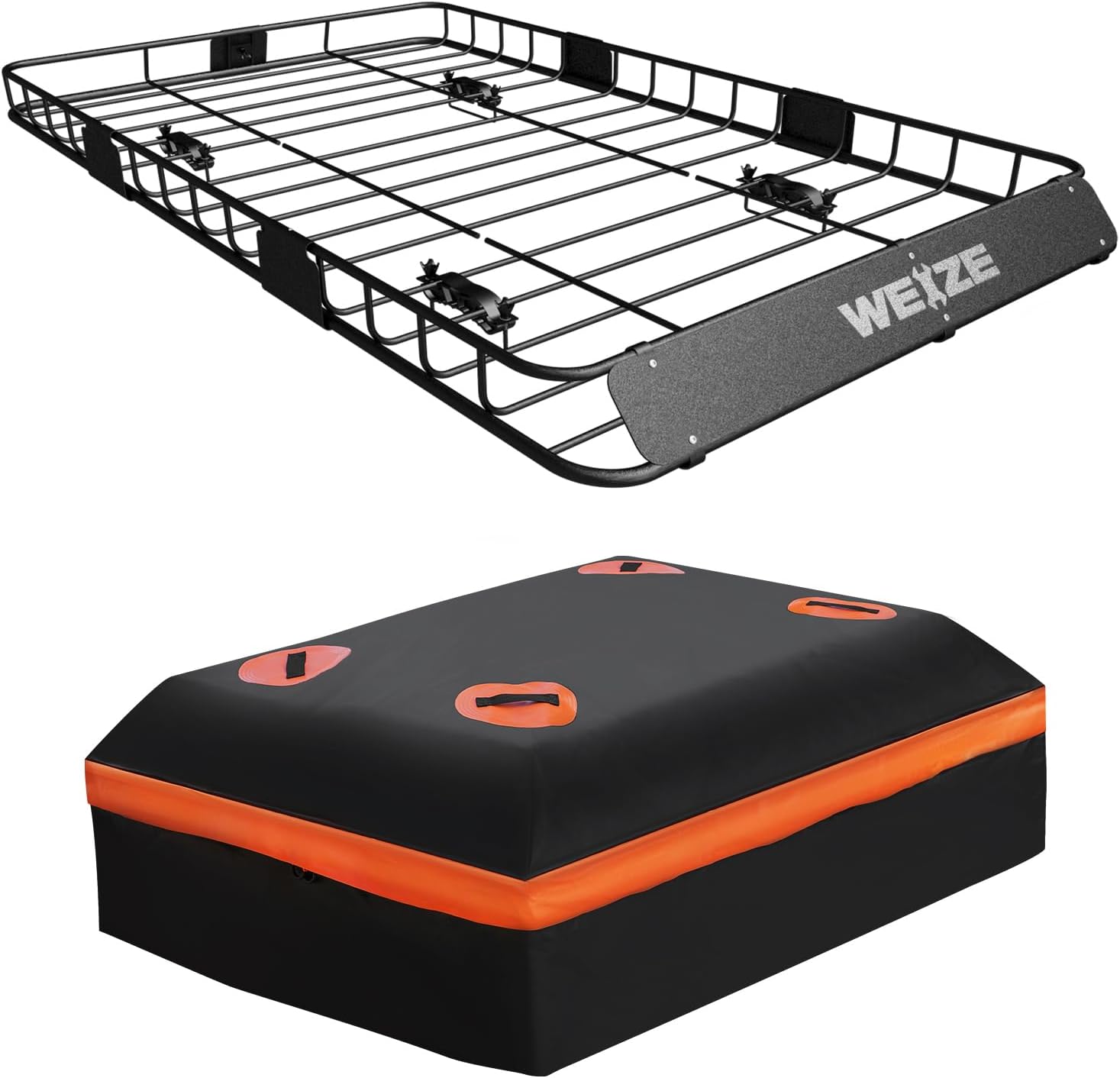 WEIZE 54in x 34in Heavy Duty Roof Rack for Extra Cargo Space