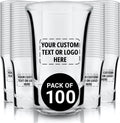 Personalized Shot Glasses 100 Pack - Custom Laser-Engraved Favors