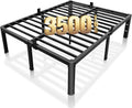 ROIL 18 Inch King Bed Frame with Rounded Corners - Sturdy Storage