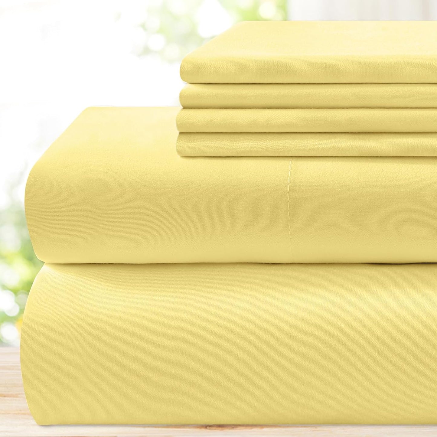 BYSURE 6 Pieces King Bed Sheets Set - Luxury Soft Microfiber