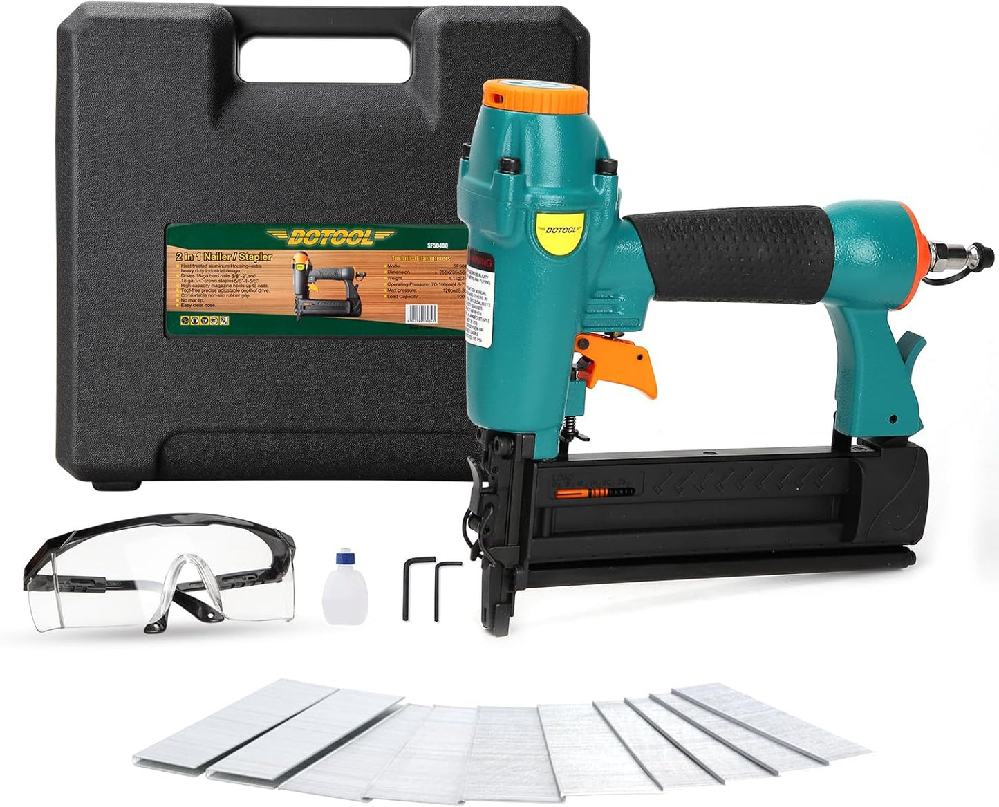 Pneumatic Brad Nailer for Carpentry and DIY Projects