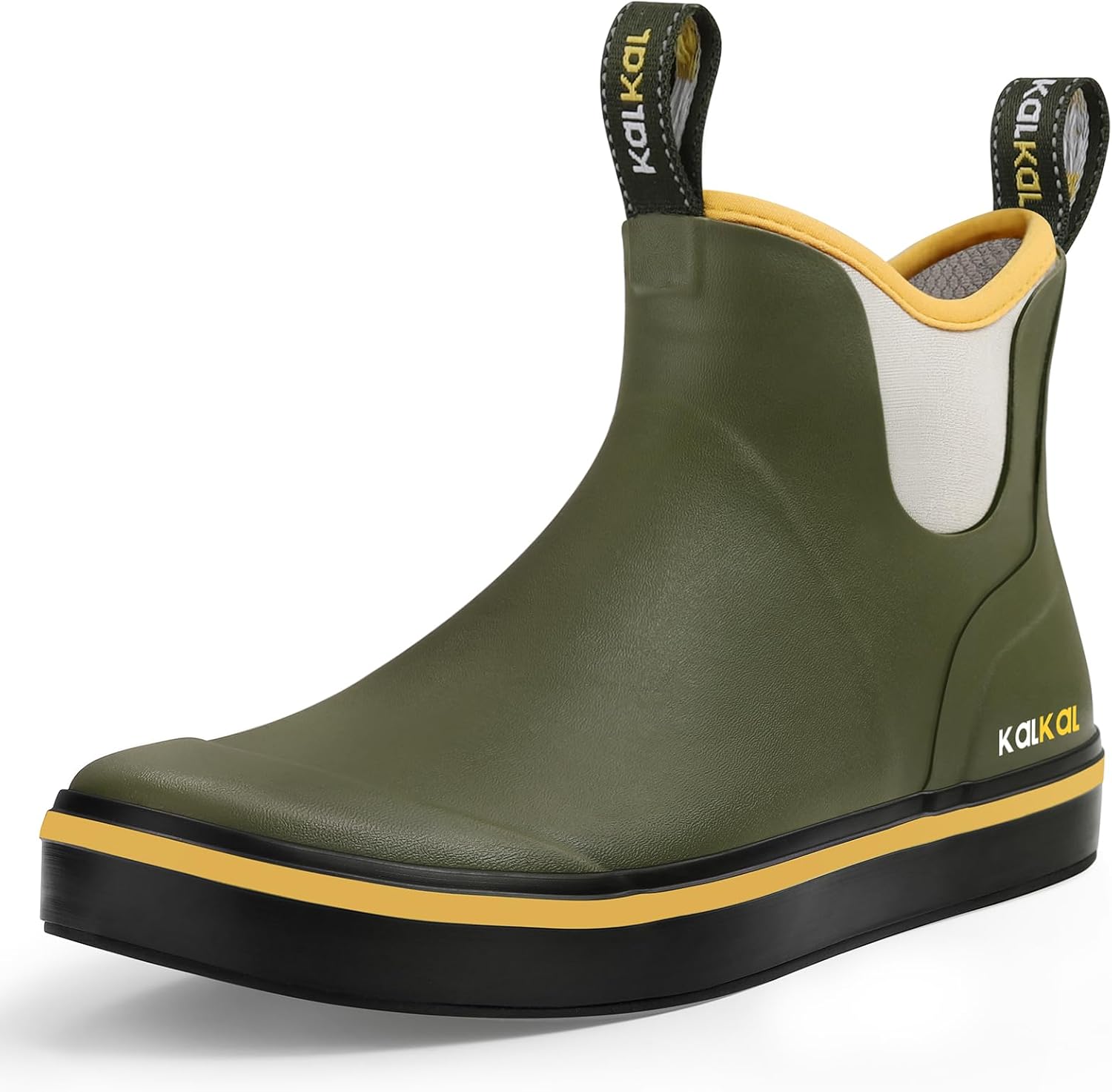 Kalkal Men's Deck Boots: Waterproof Fishing & Sailing Boots