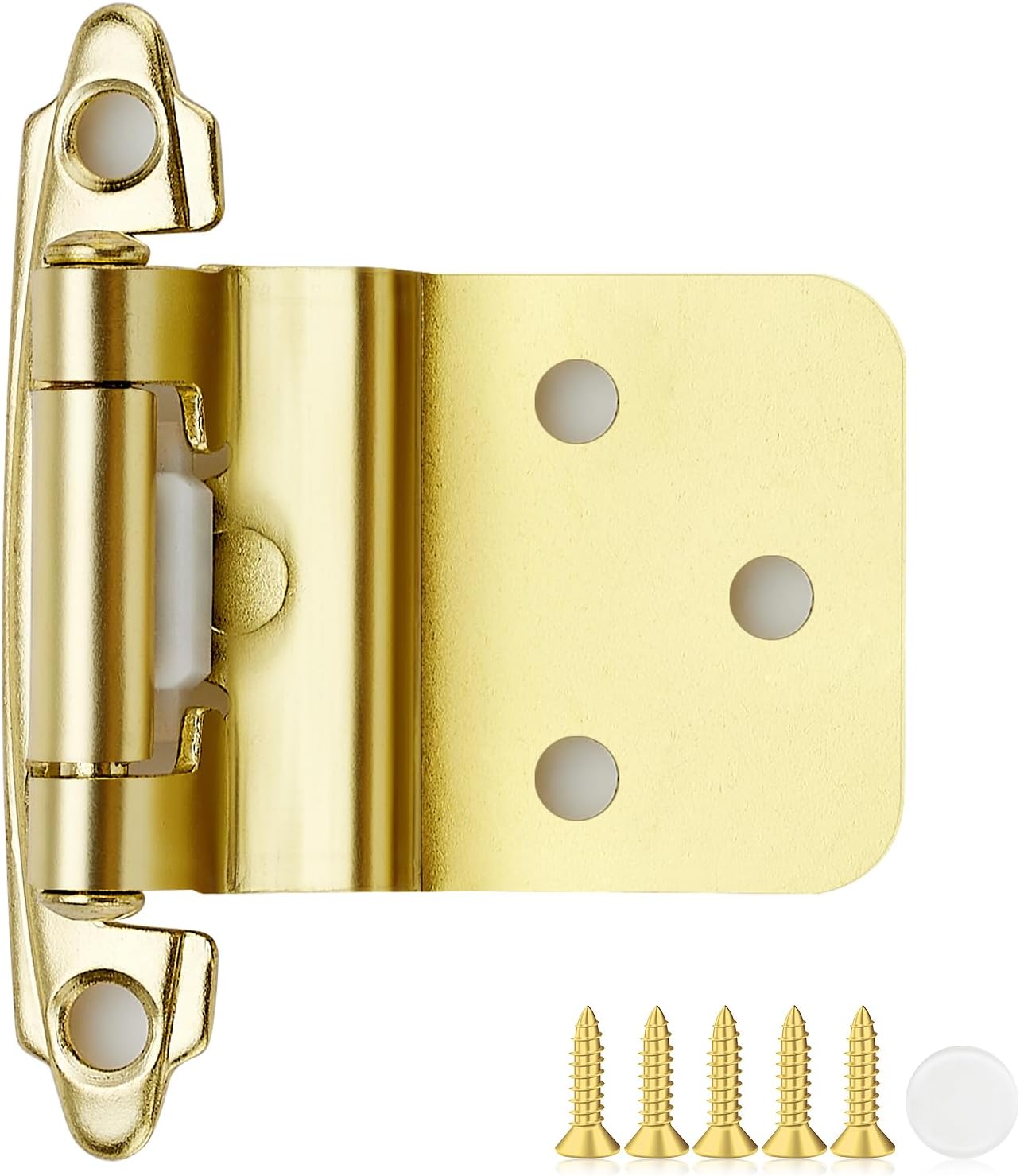 40 Pack Gold Cabinet Hinges - Self Closing & Easy Installation