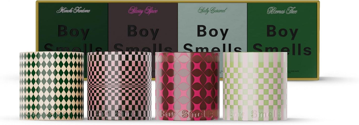 Boy Smells Holiday Votive Candle Set for Festive Celebrations