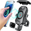 Motorcycle Phone Mount Qi 15W Wireless & USB C 20W Fast Charging