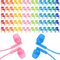 Bulk Earbud Headphones 100 Pack Multi Colors - Classroom Ready