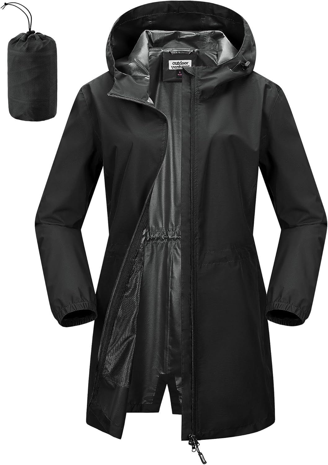 Outdoor Ventures Women's Waterproof Long Rain Coats for All Weather