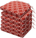 Outdoor Chair Cushions Set of 6, Water Resistant & Stylish