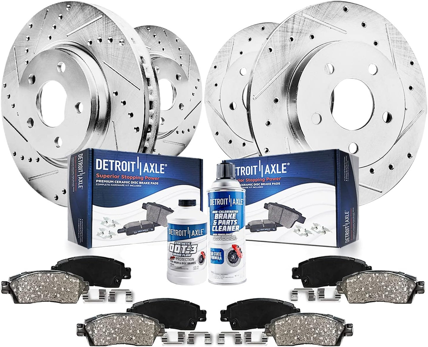 Detroit Axle Brake Kit for RWD Dodge Challenger Charger Magnum