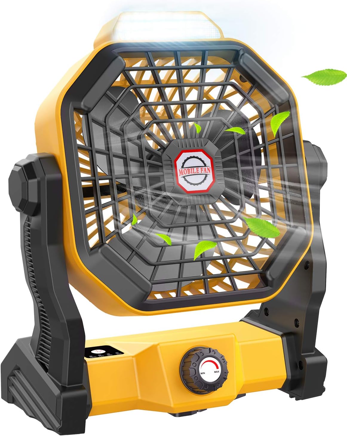 Camping Fan with LED Lantern for Outdoor Adventures and Comfort