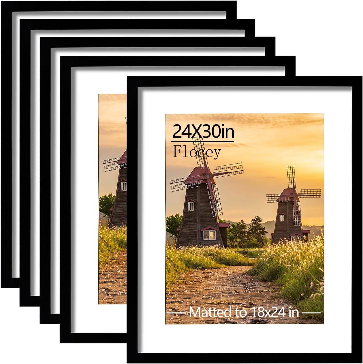 24x30 Picture Frame Set of 5 for Versatile Display Options