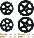 CheeMuii 2 Pack 8in and 12in Lawn Mower Wheels for Durability