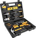 DEKOPRO 65 Piece Tool Set General Household Hand Tool Kit - Compact