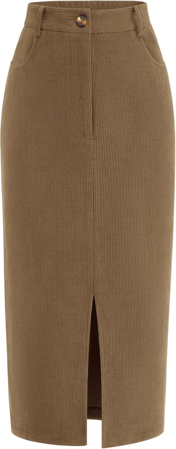PRETTYGARDEN Corduroy Skirt for Women: Chic Fall Fashion