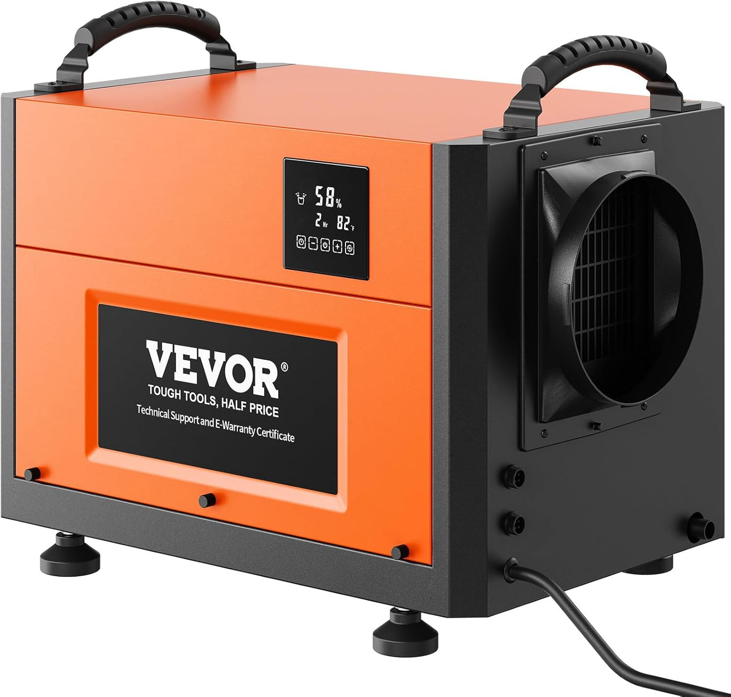 VEVOR 125 Pints Commercial Dehumidifier: Powerful Water Damage Restoration