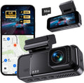 Dash Cam 4K Front Built-in WiFi GPS Dash Camera - Clear 4K Night