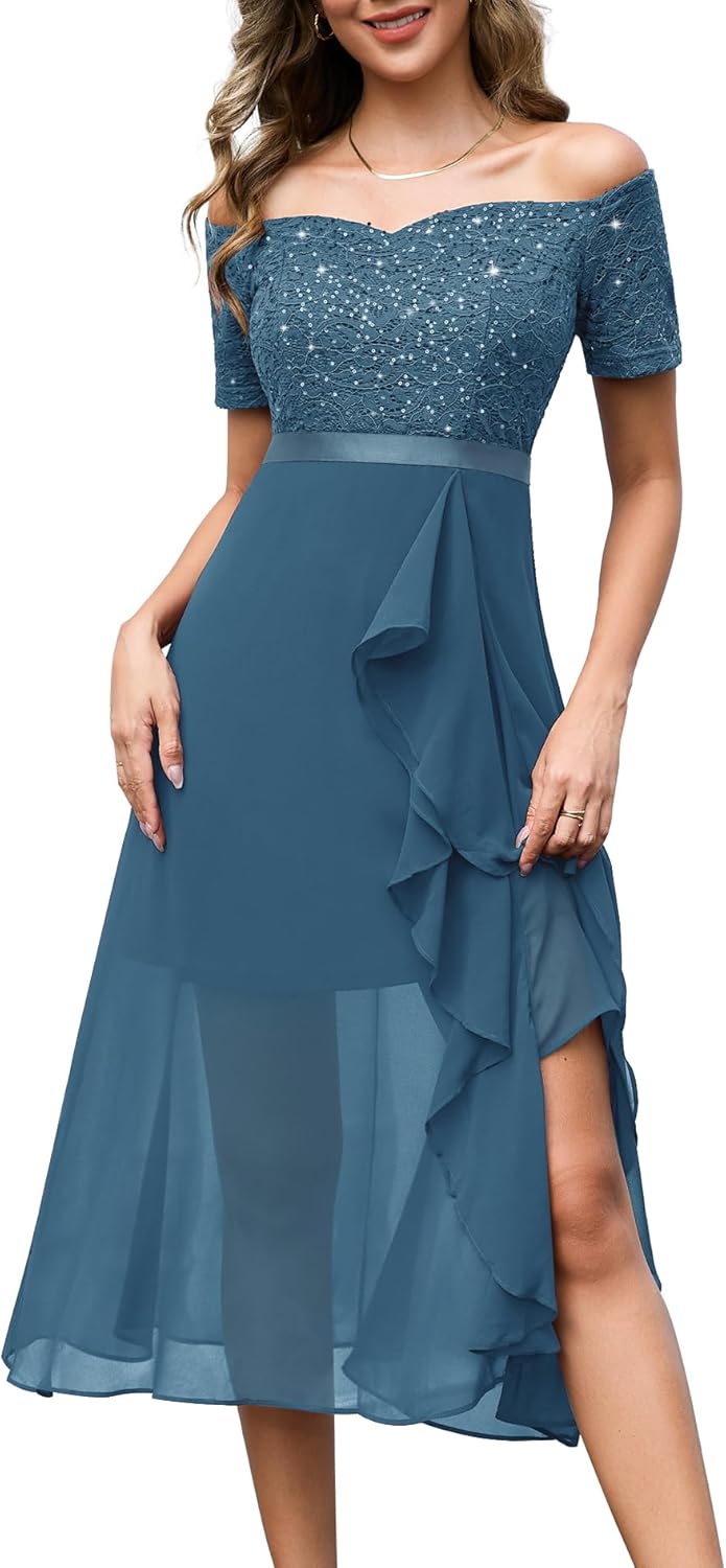 BeryLove Sequin Formal Party Dress for Elegant Occasions