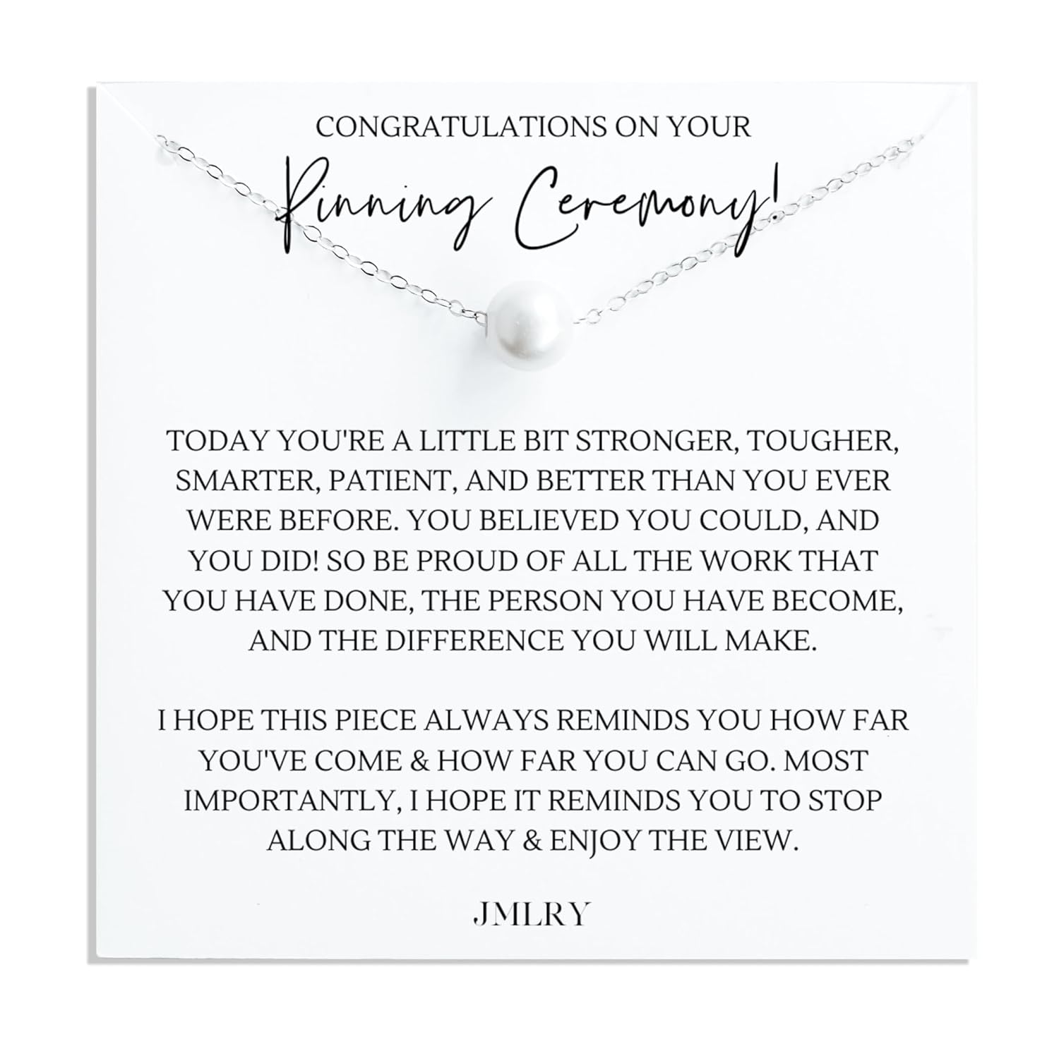 Dainty Pearl Necklace for Nurse Pinning Ceremony Gifts