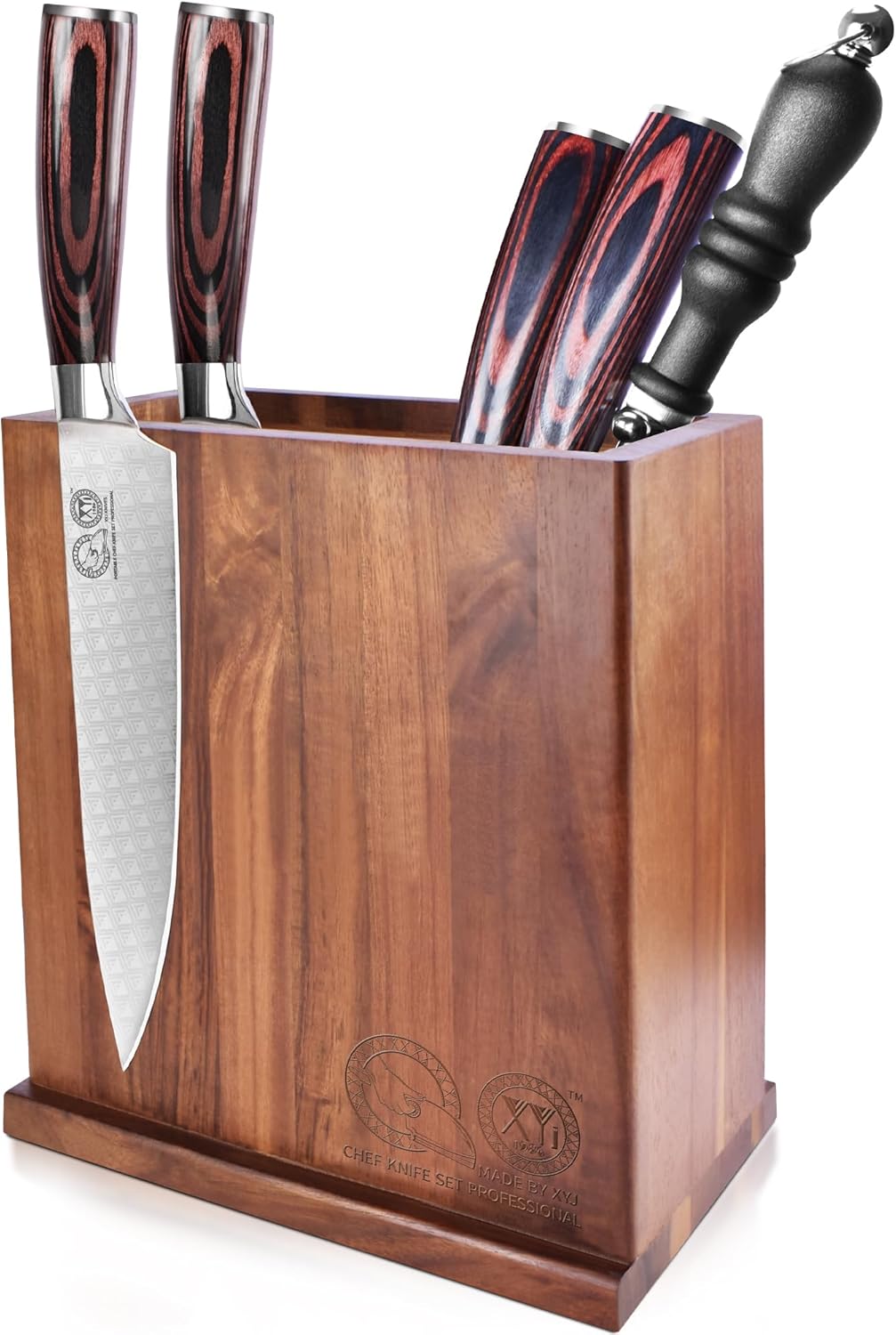 XYJ Magnetic Knife Block Holder for Utensils and Knives