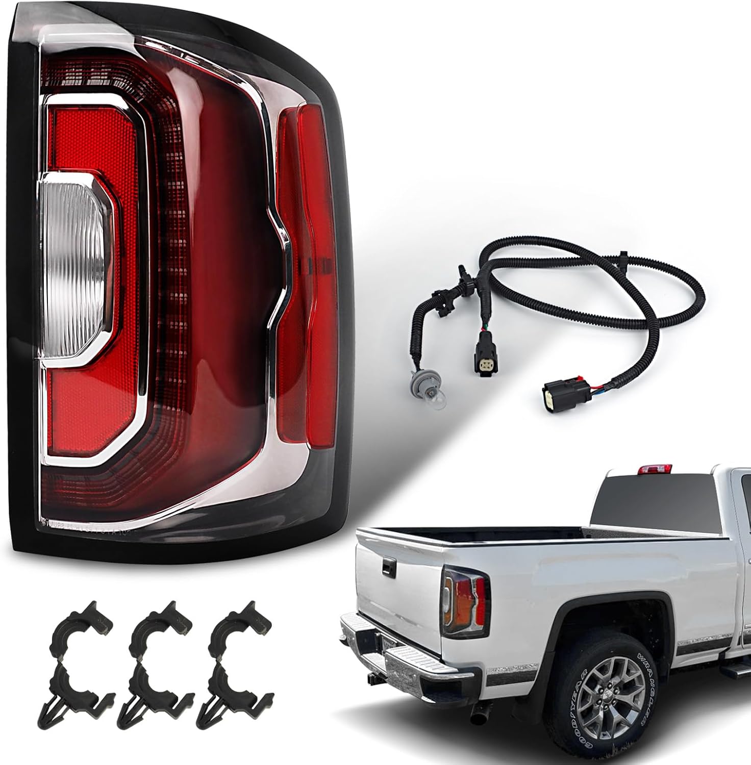LED Tail Lights for 2016 2017 2018 GMC Sierra 1500 Denali