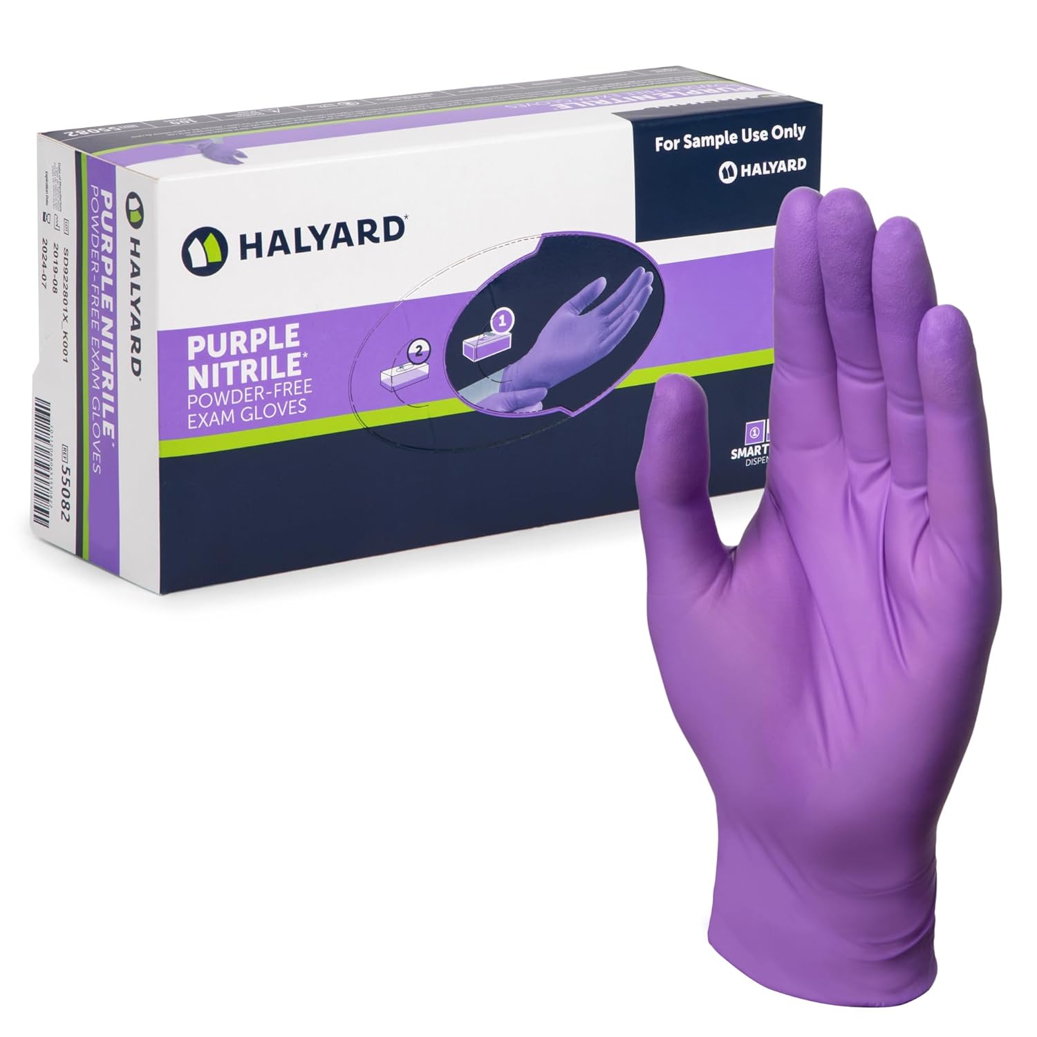 HALYARD Purple Nitrile Dental Gloves - Superior Protection