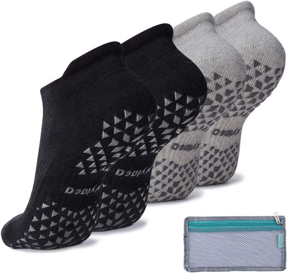 Hylaea Non-Slip Grip Socks for Yoga & More