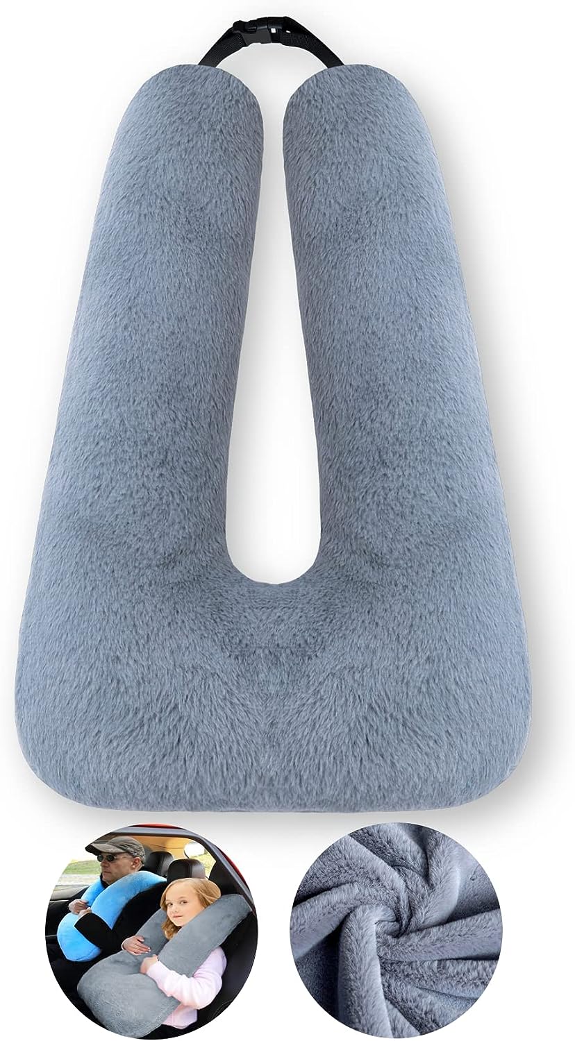 Comfy Travel Pillow for Kids & Adults on Road Trips