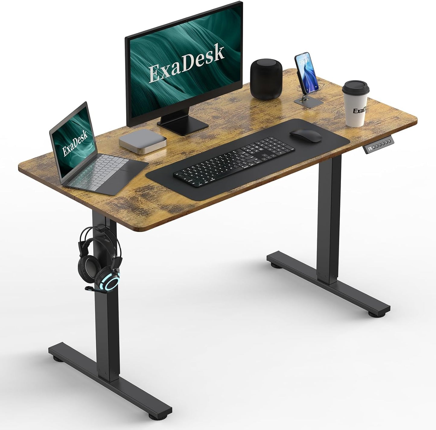 ExaDesk Electric Standing Desk: Height Adjustable for Productivity