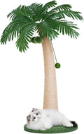 43 in Cat Scratching Post Coconut Tree Shape - Tall Sisal Scratcher
