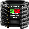 XLR Cables 6ft 6 Pack - Professional Balanced Mic Cables
