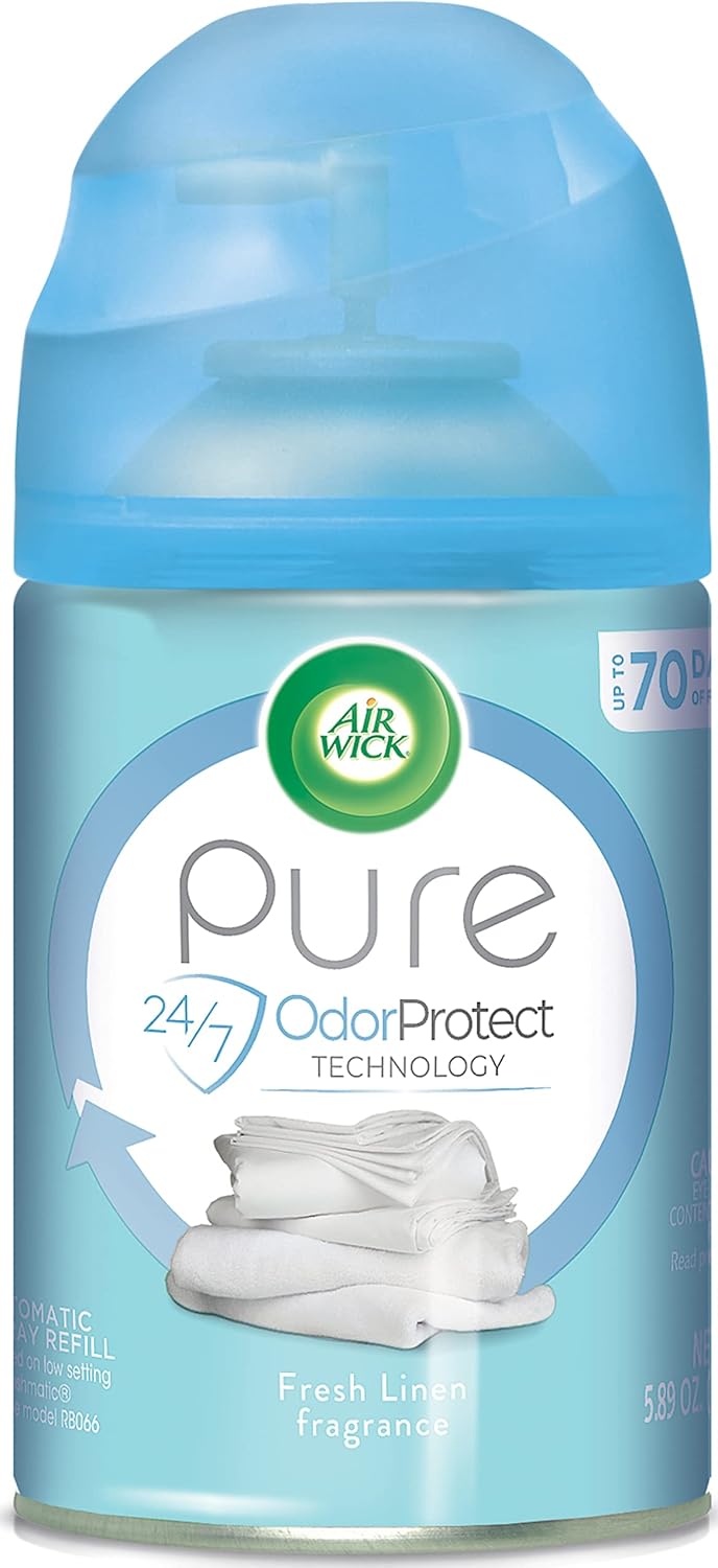 Air Wick Pure Freshmatic Refills for Automatic Spray, Fresh Linen