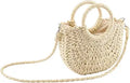 Ayliss Women Straw Handbag Mini Summer Beach Rattan Tote Bag