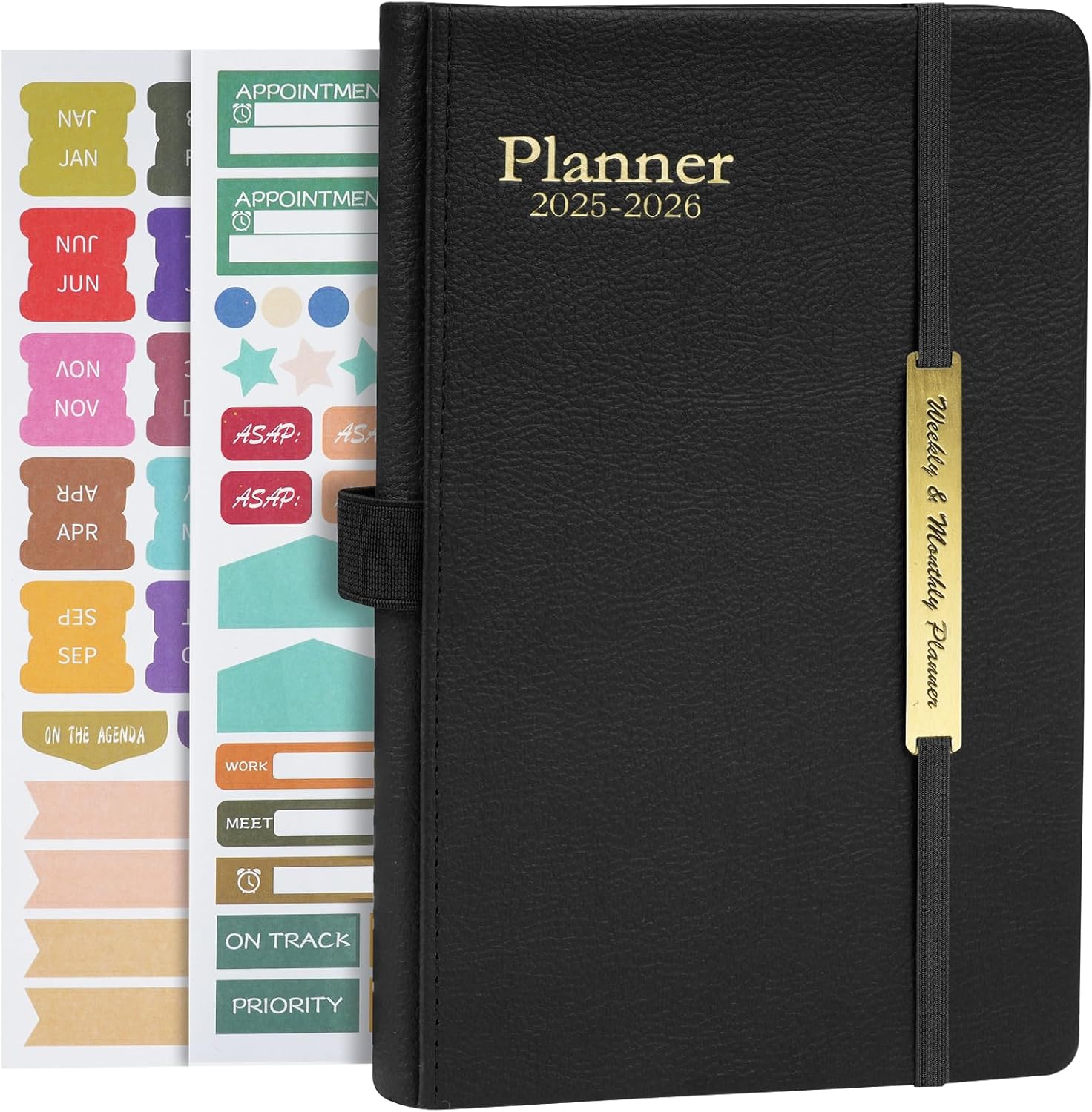 2025-2026 A5 Academic Planner - 18 Month Use - Leather - Teacher & Office Use