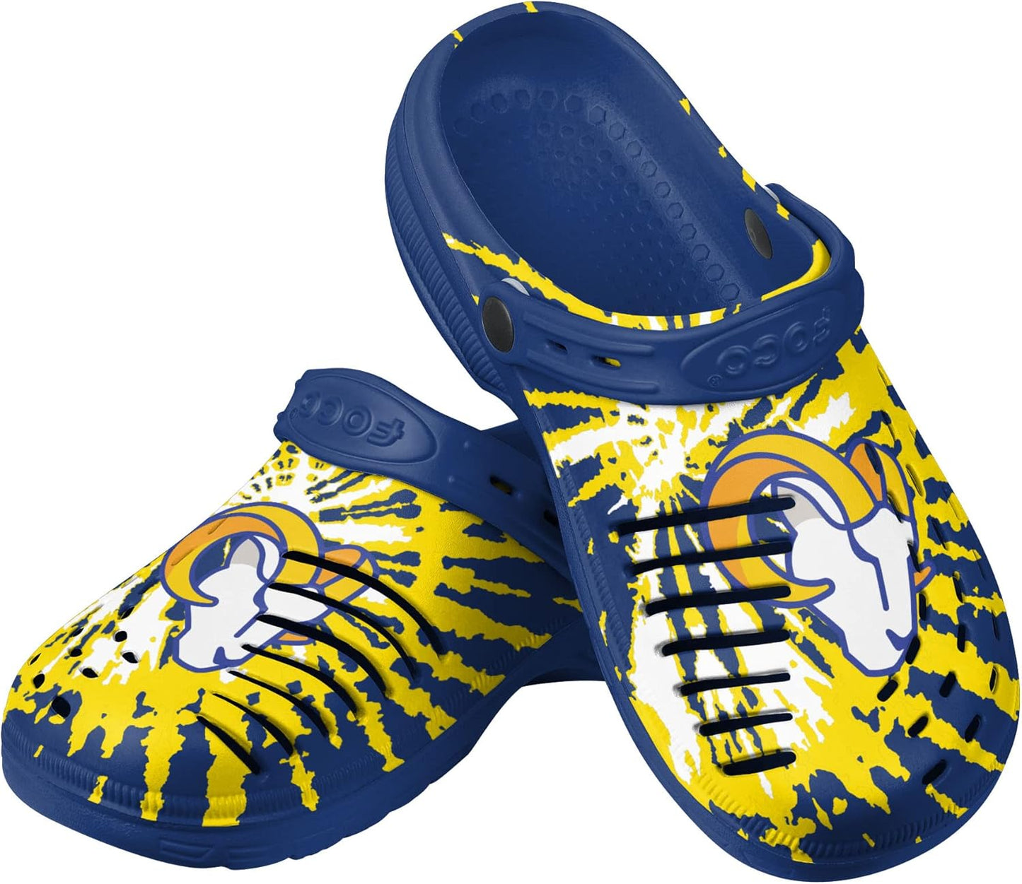 FOCO Men's NFL Team Logo Tie-dye Garden Water Sandals Shoes