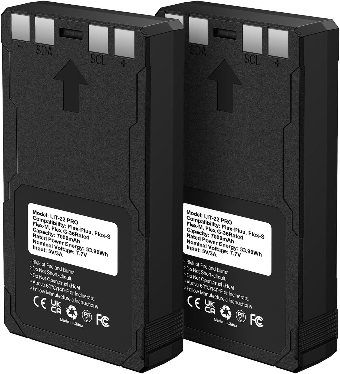 7000mAh Battery Pack for LIT-22 by pengguo (2 Pack)