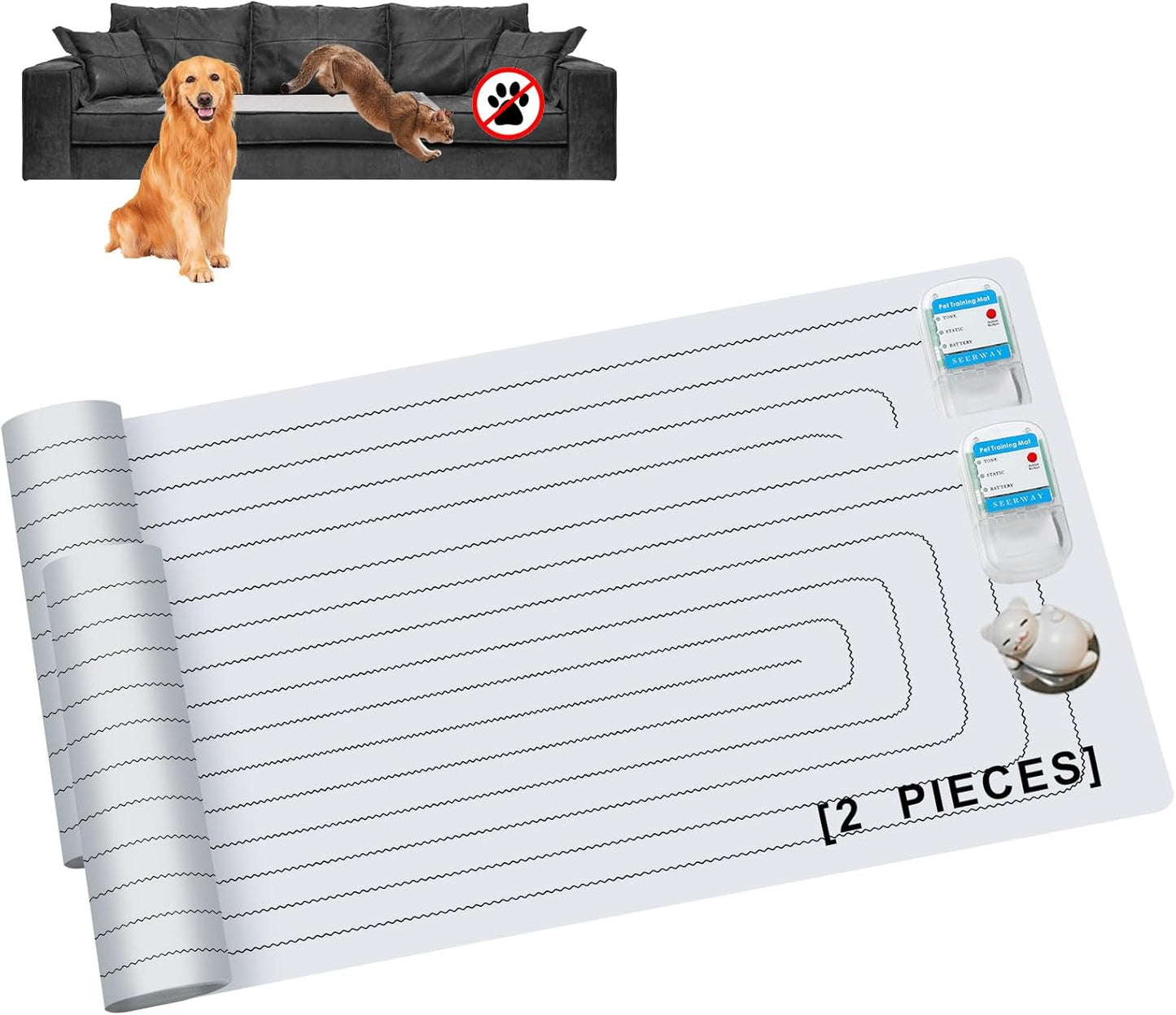 SEERWAY Scat Pet Shock Mat for Dog and Cat Training Indoors