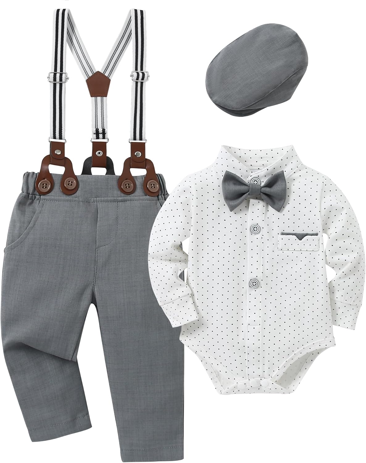 Baby Boy Clothes Suits 0-24M Stylish Infant Gentleman Outfit