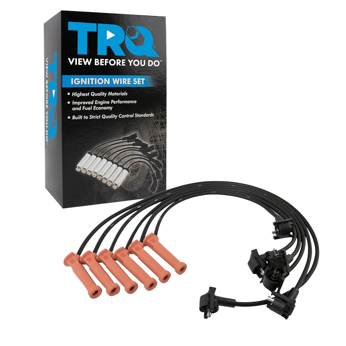 TRQ Ignition Spark Plug Wire Kit Set for Ford Lincoln Mercury V6