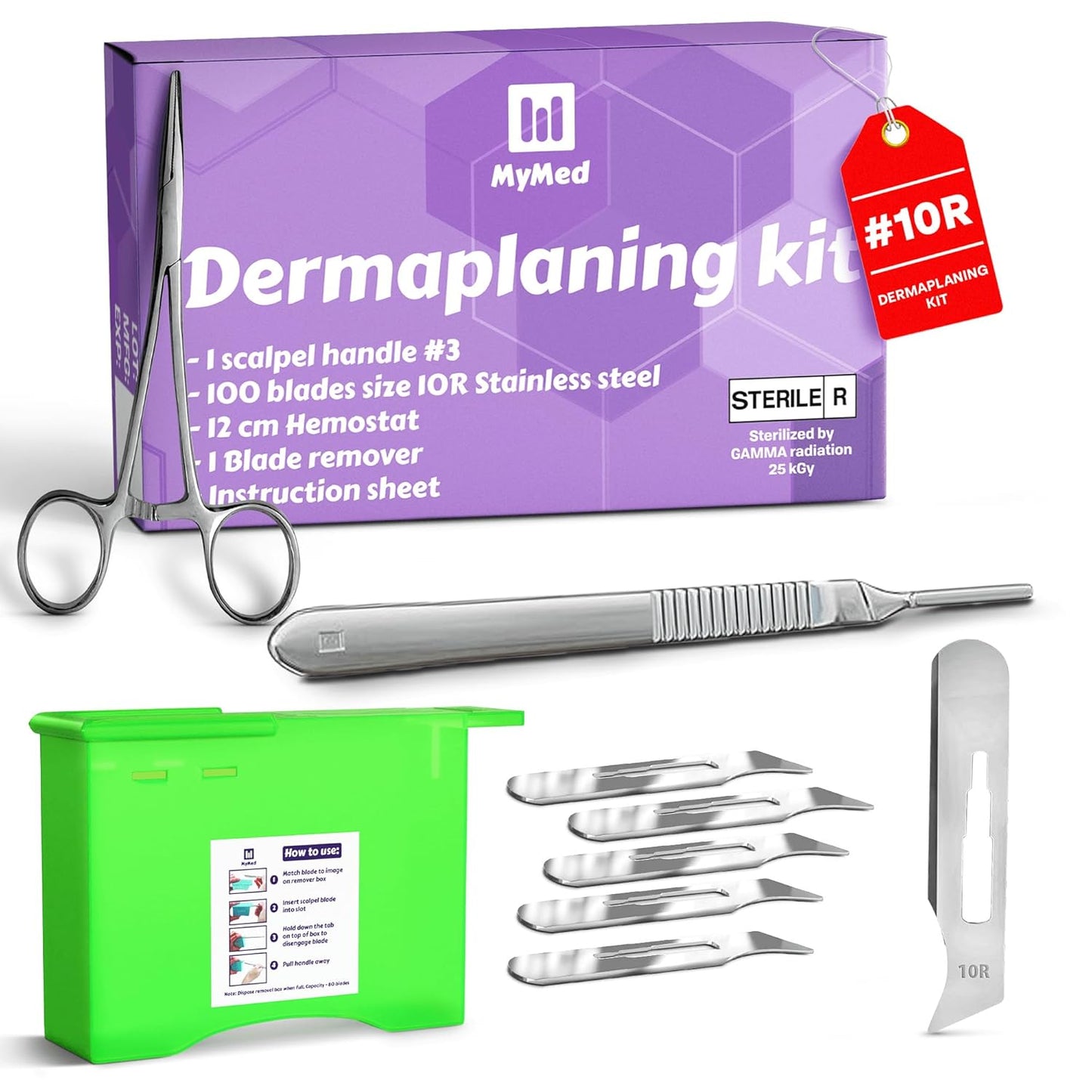 10R Blades Dermaplaning Kit for a Younger, Brighter Face