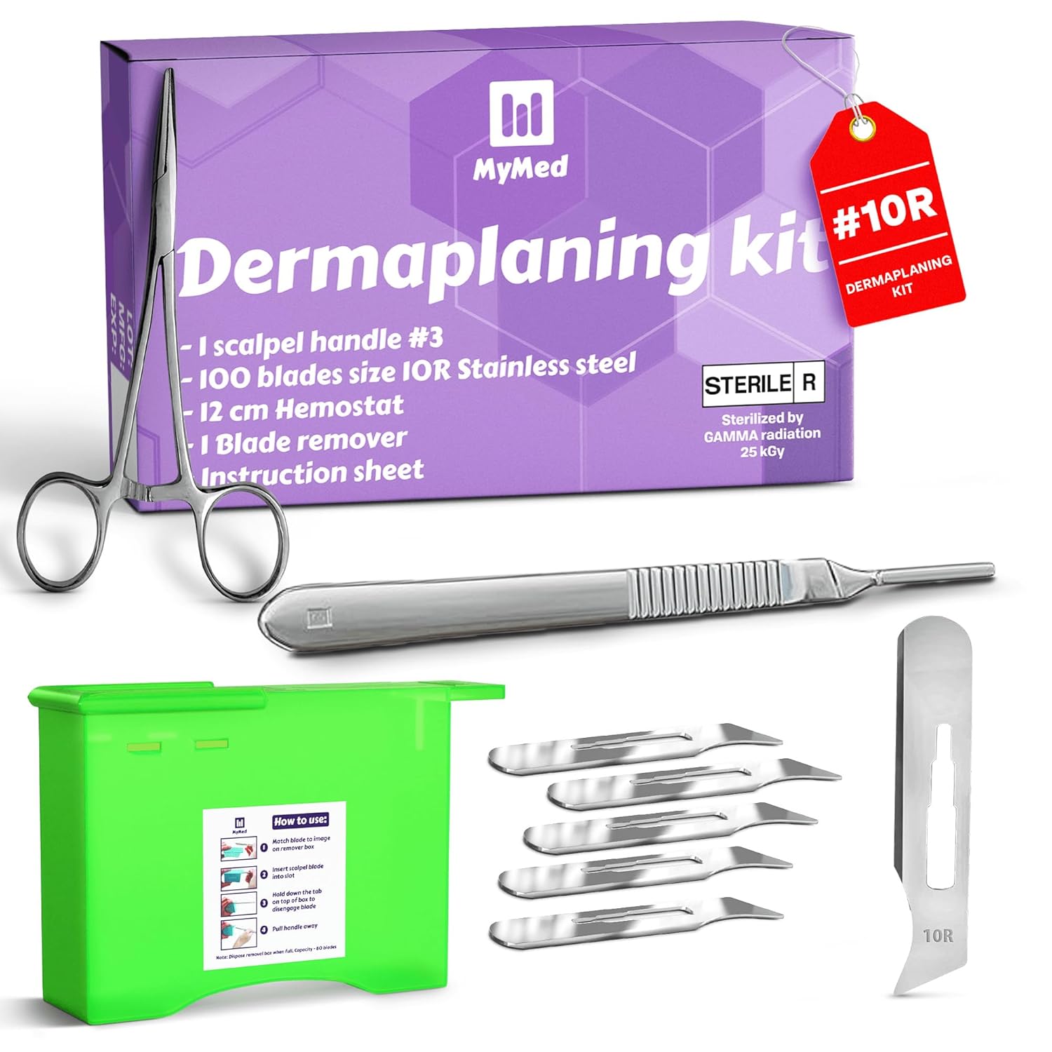 10R Blades Dermaplaning Kit for a Younger, Brighter Face