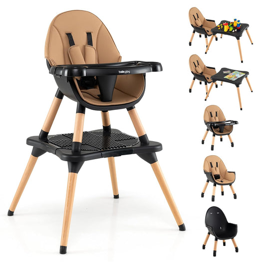 6 in 1 Convertible High Chair for Babies and Toddlers