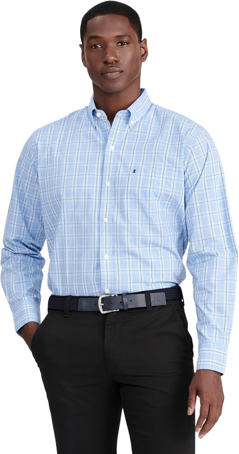IZOD Men's Performance Comfort Long Sleeve Plaid Shirt Review