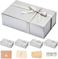 LIFELUM Gift Boxes with Lids 5 Pack 13.85 x 8.35 x 4.45 in - Sturdy